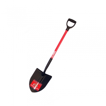 14-Gauge Round Point Shovel with D-Grip Handle