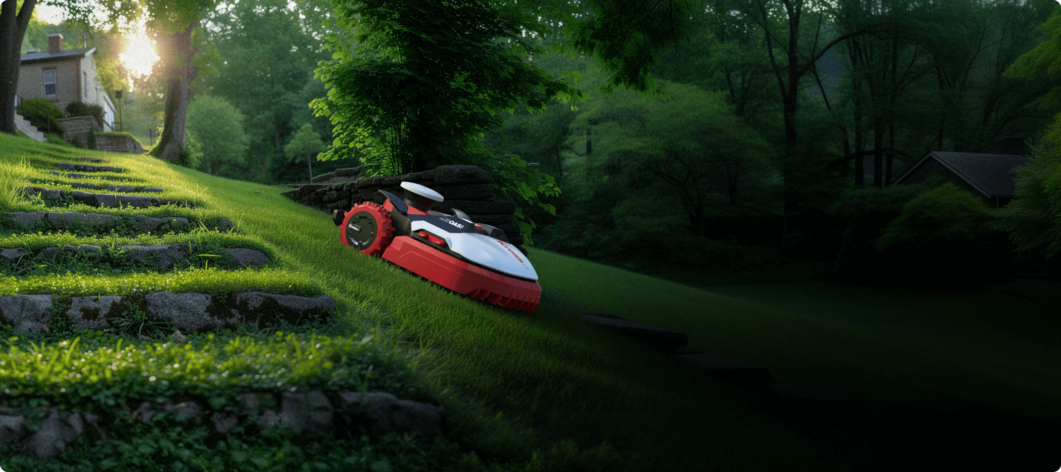 Kress Robotic Lawn Mowers_Generic_Energy-smart on slopes