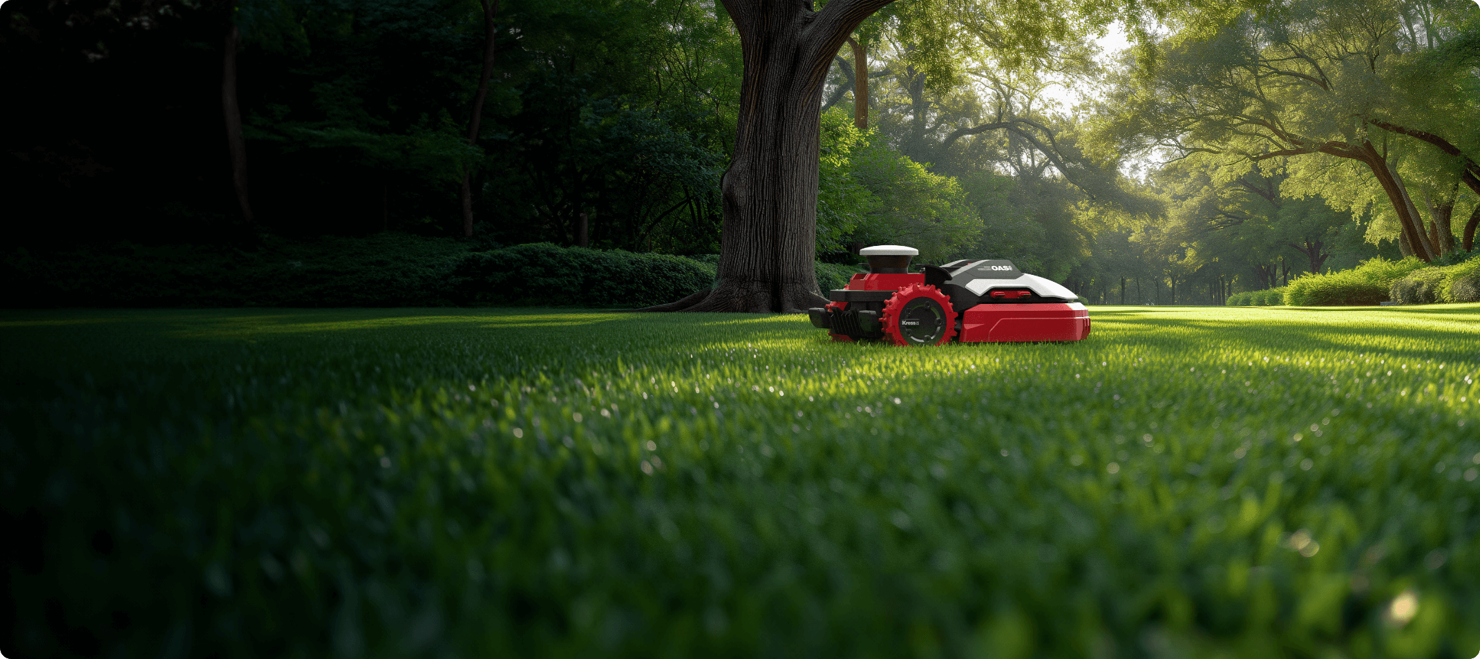 Kress Robotic Lawn Mowers_Generic_Uninterrupted precision under shade