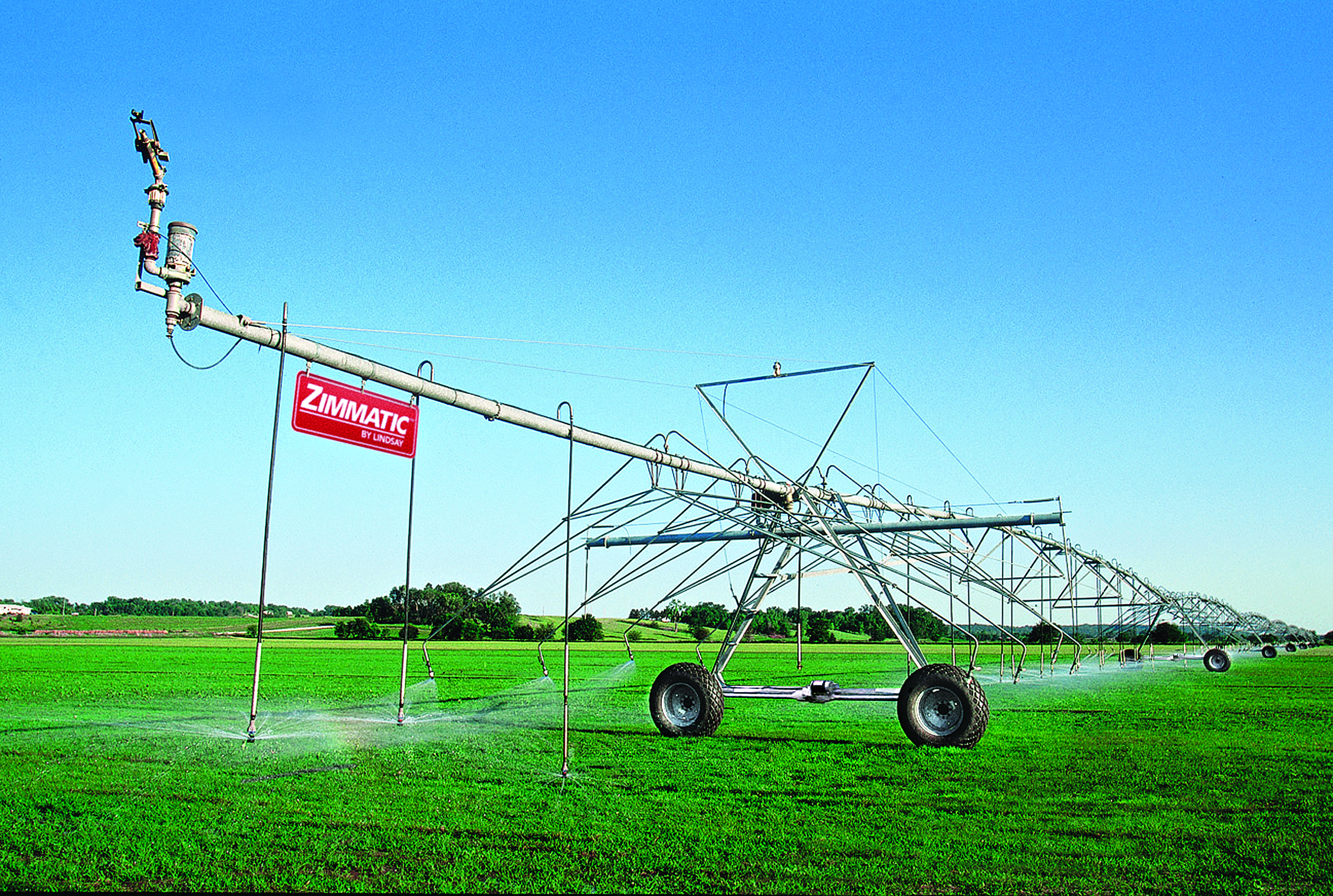 Zimmatic center pivot sprinkler irrigation equipment